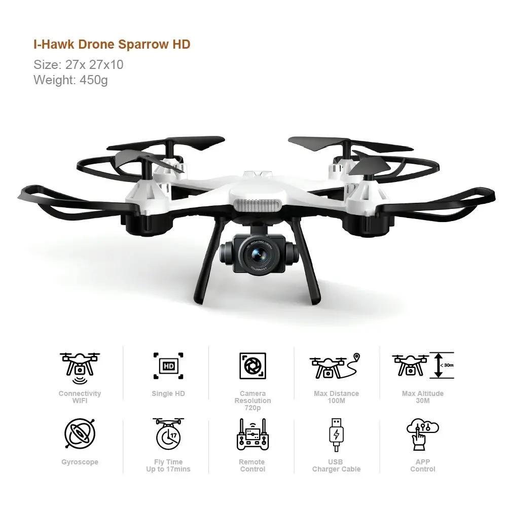 I-Hawk Drone Sparrow with HD Camera