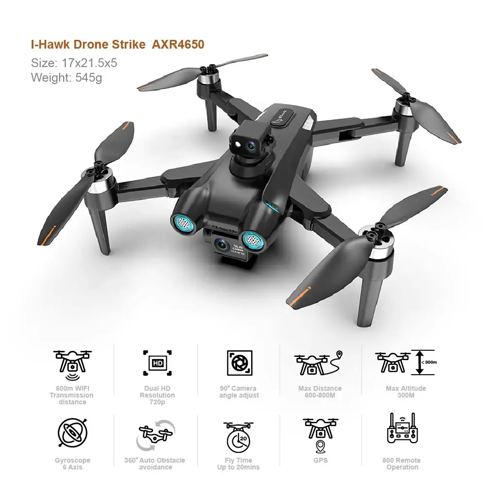 I-Hawk Drone Strike AXR4650 with HD Camera and GPS