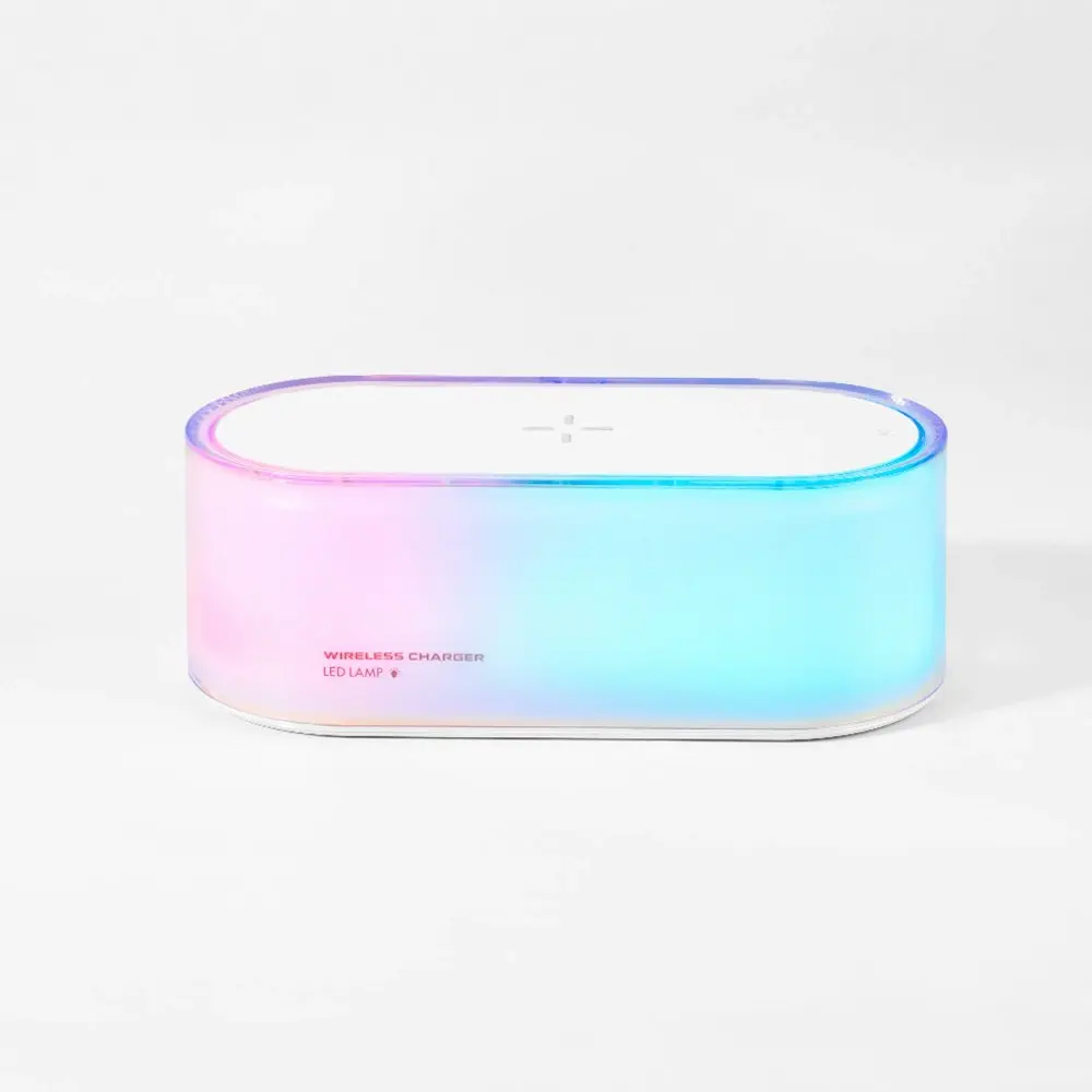 2-in-1 Wireless Charger Slab and RGB Touch Bedside Lamp