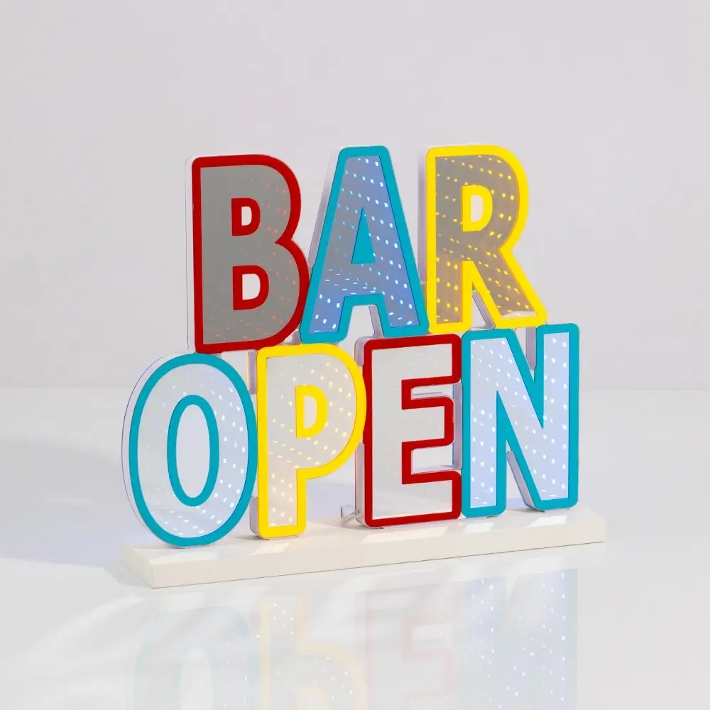 'Bar Open' Infinity Light