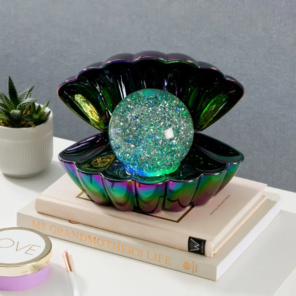 Iridescent Glitter Pearl Shell Lamp