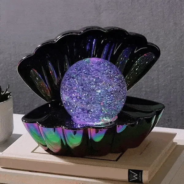 Iridescent Glitter Pearl Shell Lamp