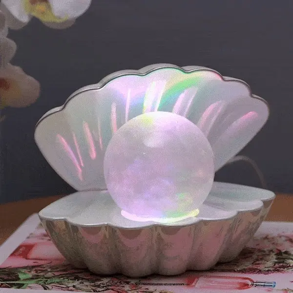 Cloud Pearl Shell Lamp White