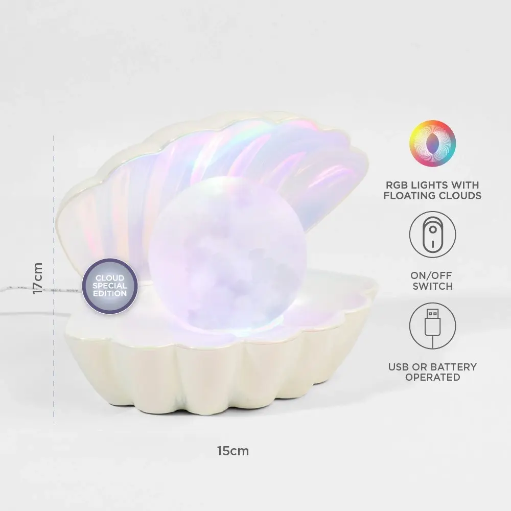 Cloud Pearl Shell Lamp White