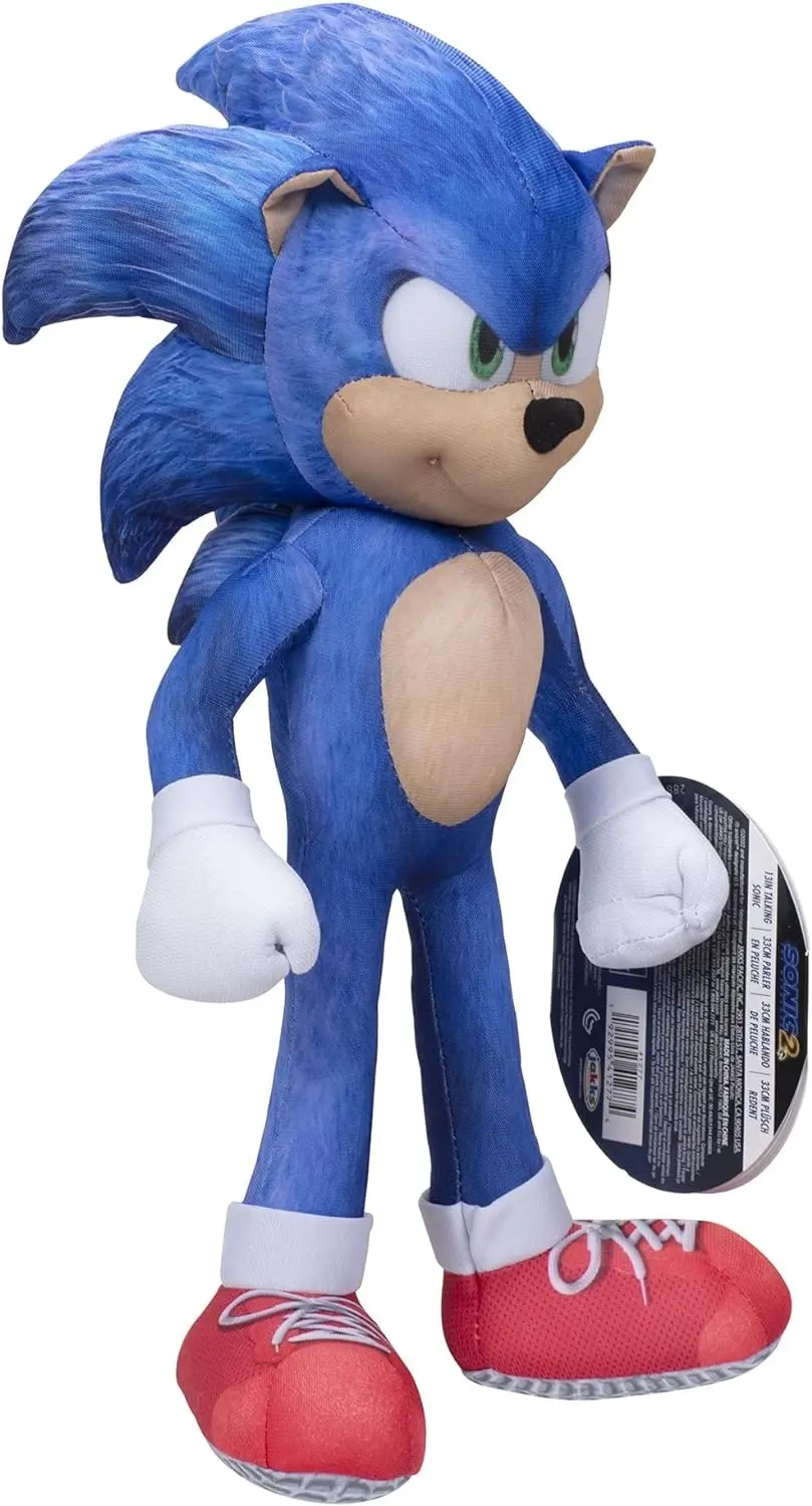 Sonic the Hedgehog Plush Sonic 2 Movie 13" Talking Sonic Plush