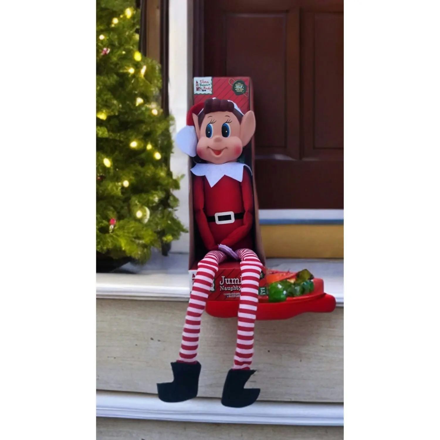 Elves Behavin' Badly - Jumbo Naughty Elfie Elf 65cm Xmas