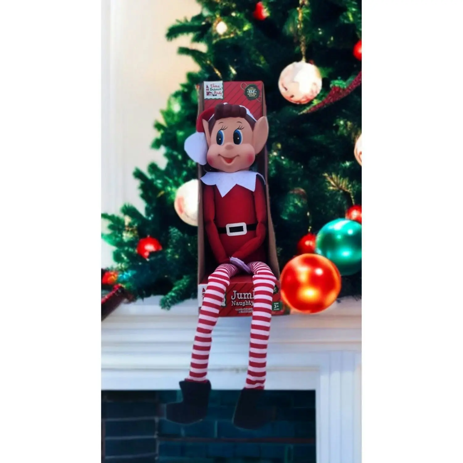 Elves Behavin' Badly - Jumbo Naughty Elfie Elf 65cm Xmas