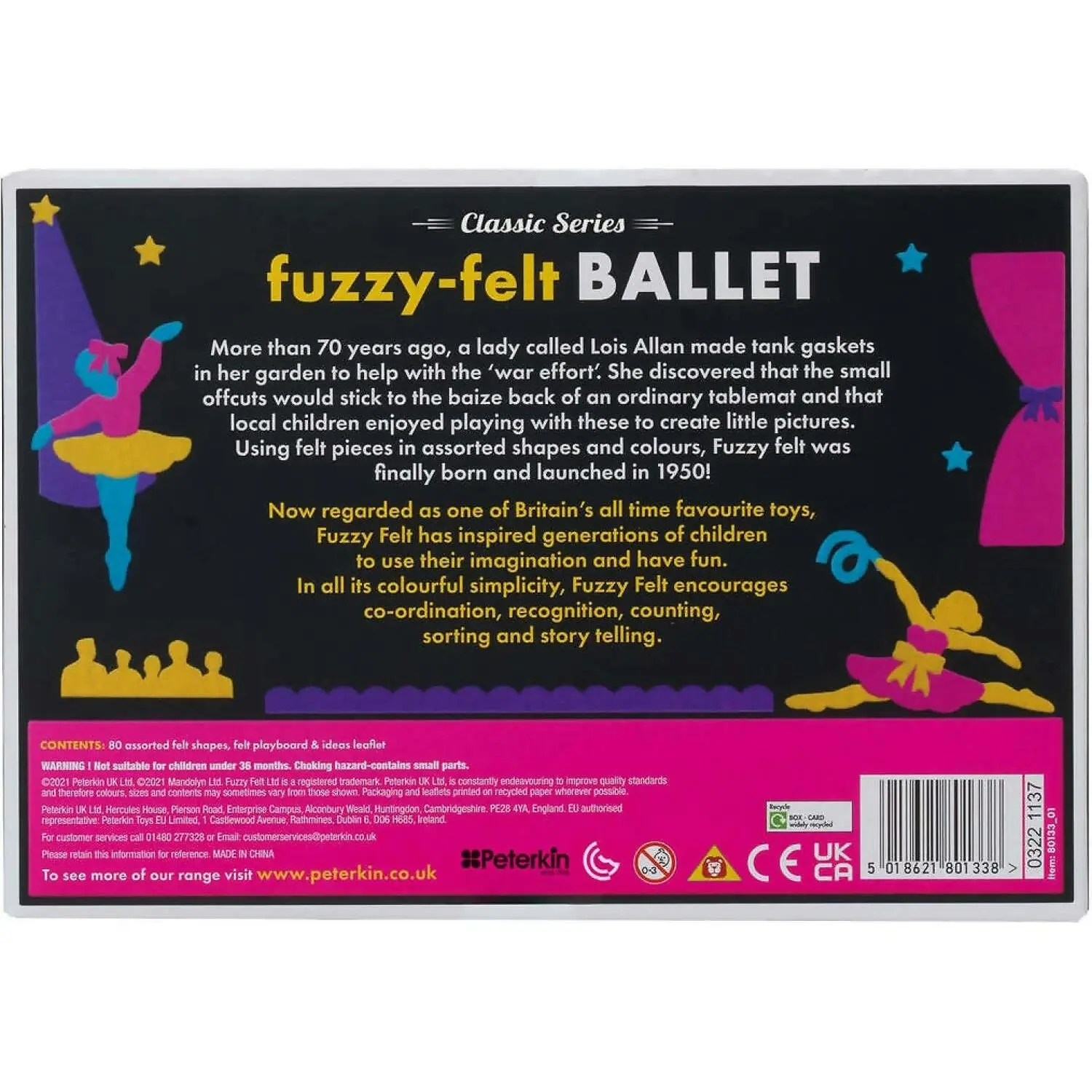 Peterkin - Fuzzy Felt - Classic Series - Ballet