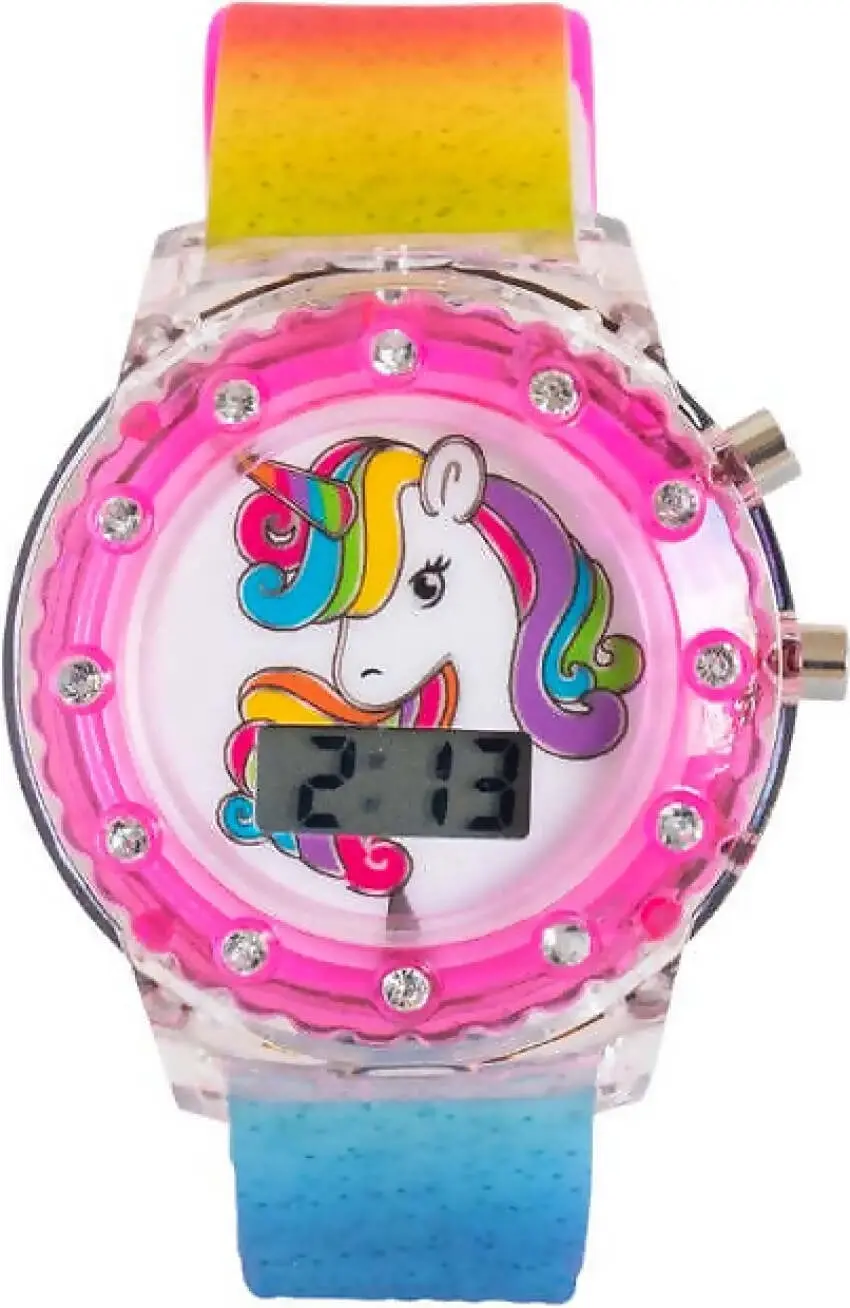 Digital Lcd Light Up Watch - Unicorn - You Monkey