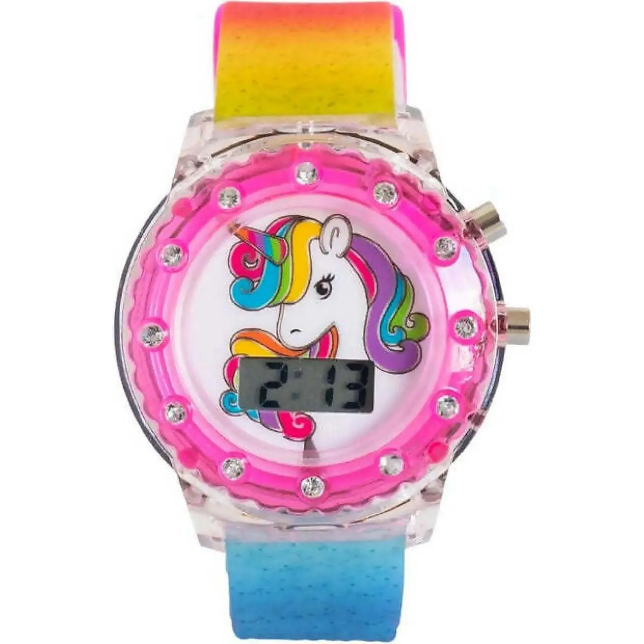 Digital Lcd Light Up Watch - Unicorn - You Monkey