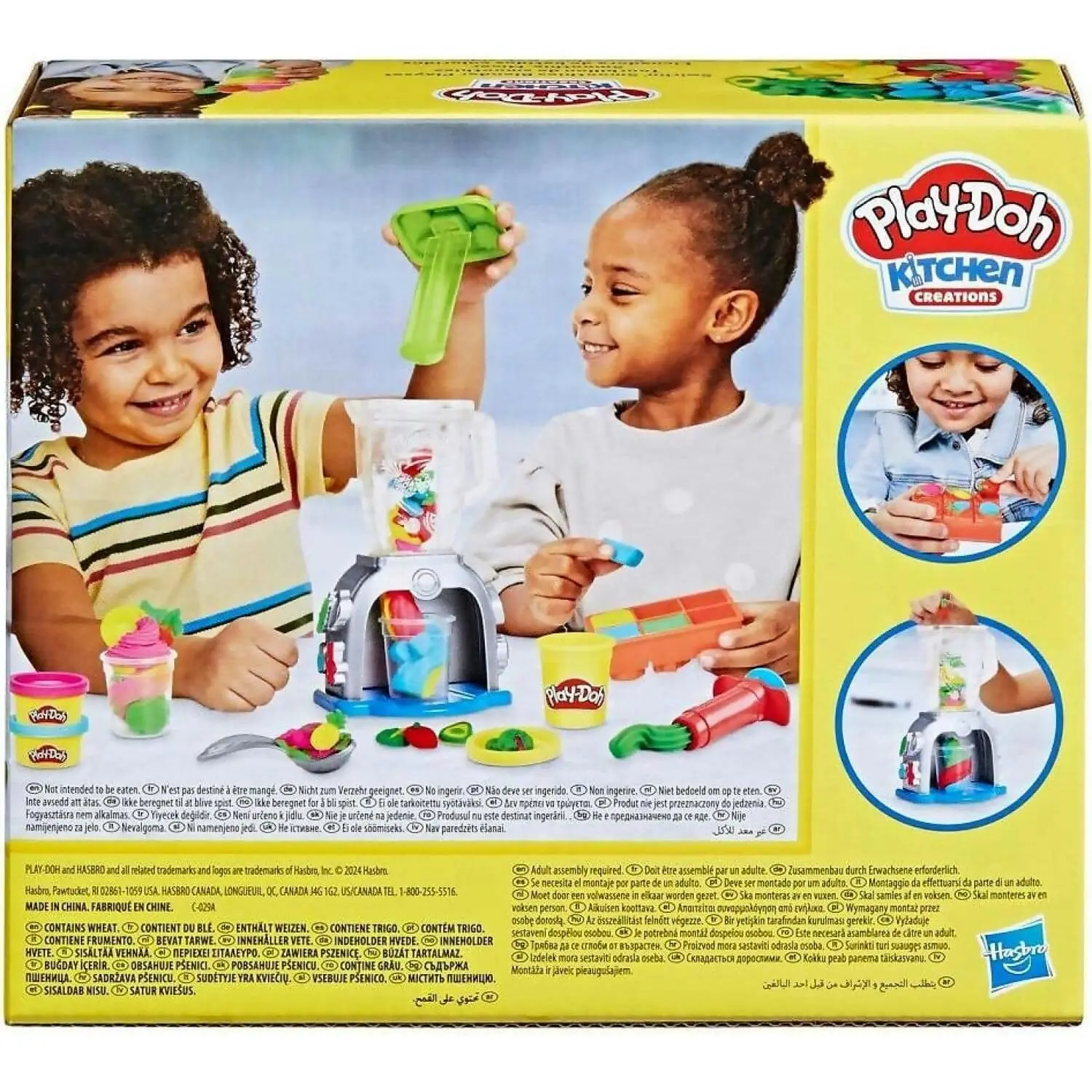 Play-doh - Swirlin Smoothies Toy Blender Playset Play Kitchen Toys For Kids Age 3+ - Hasbro