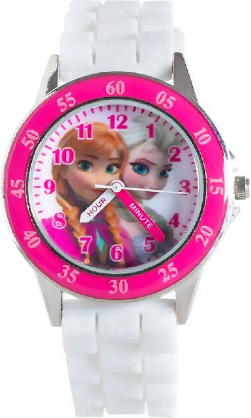 Time Teacher Watch - Frozen Pink/white - You Monkey