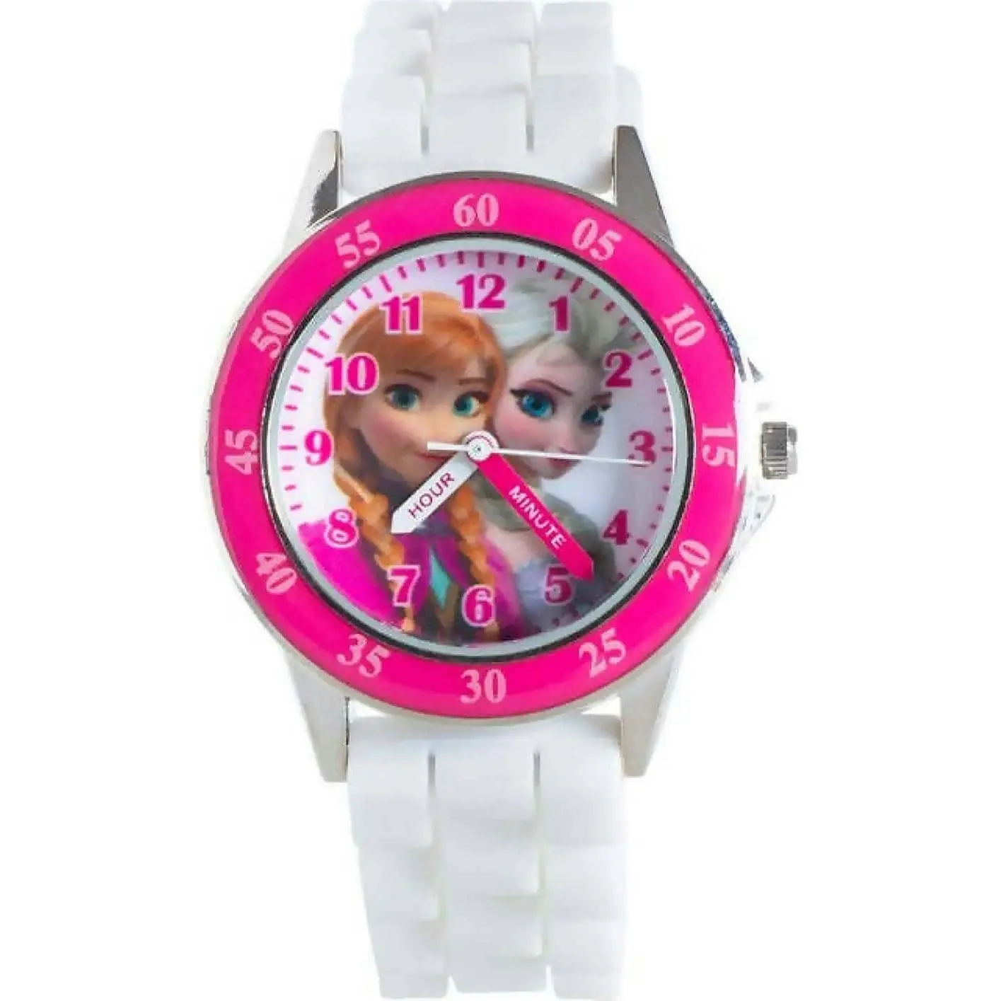 Time Teacher Watch - Frozen Pink/white - You Monkey