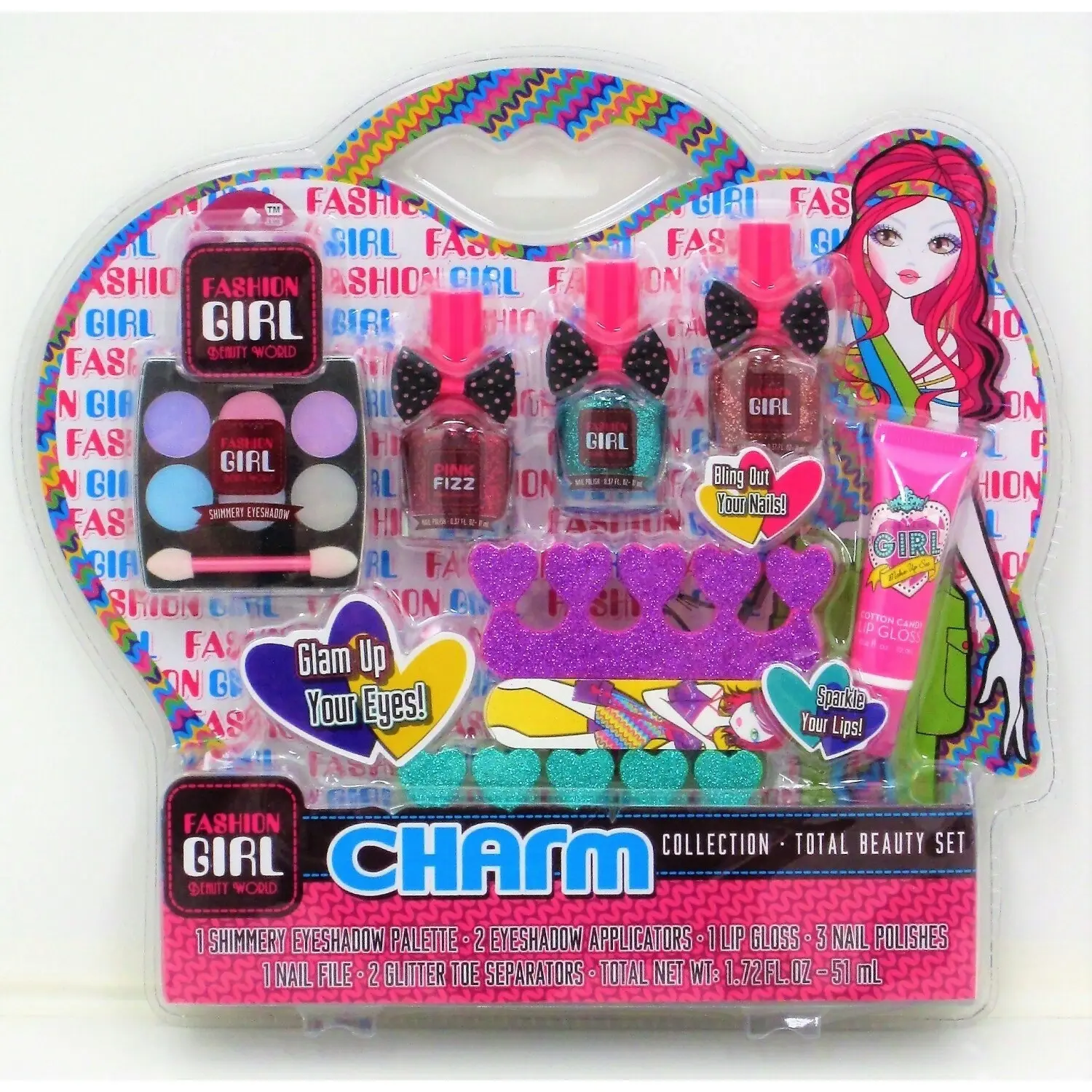 FASHION GIRL - Nail And Makeup Set