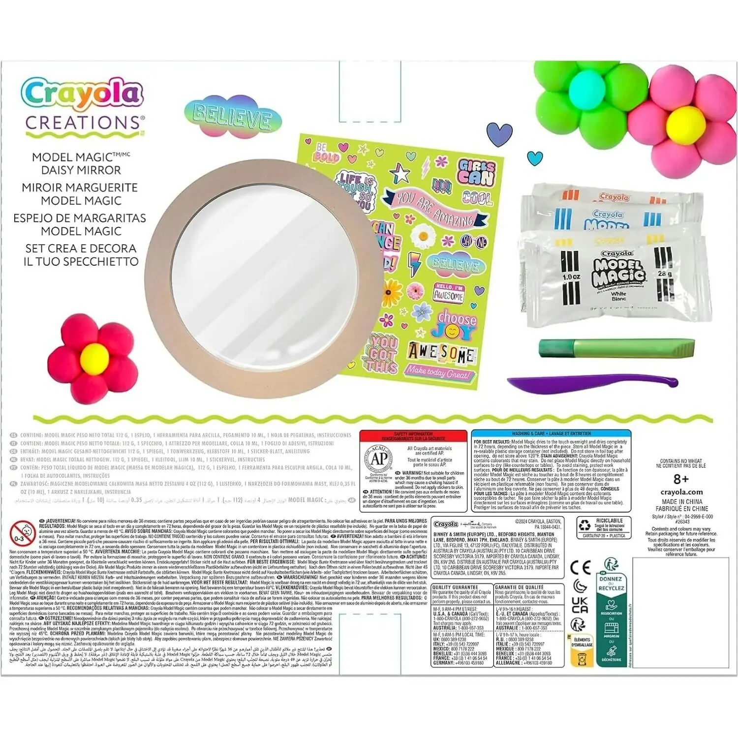 Crayola - Creations Model Magic Daisy Mirror Craft Kit