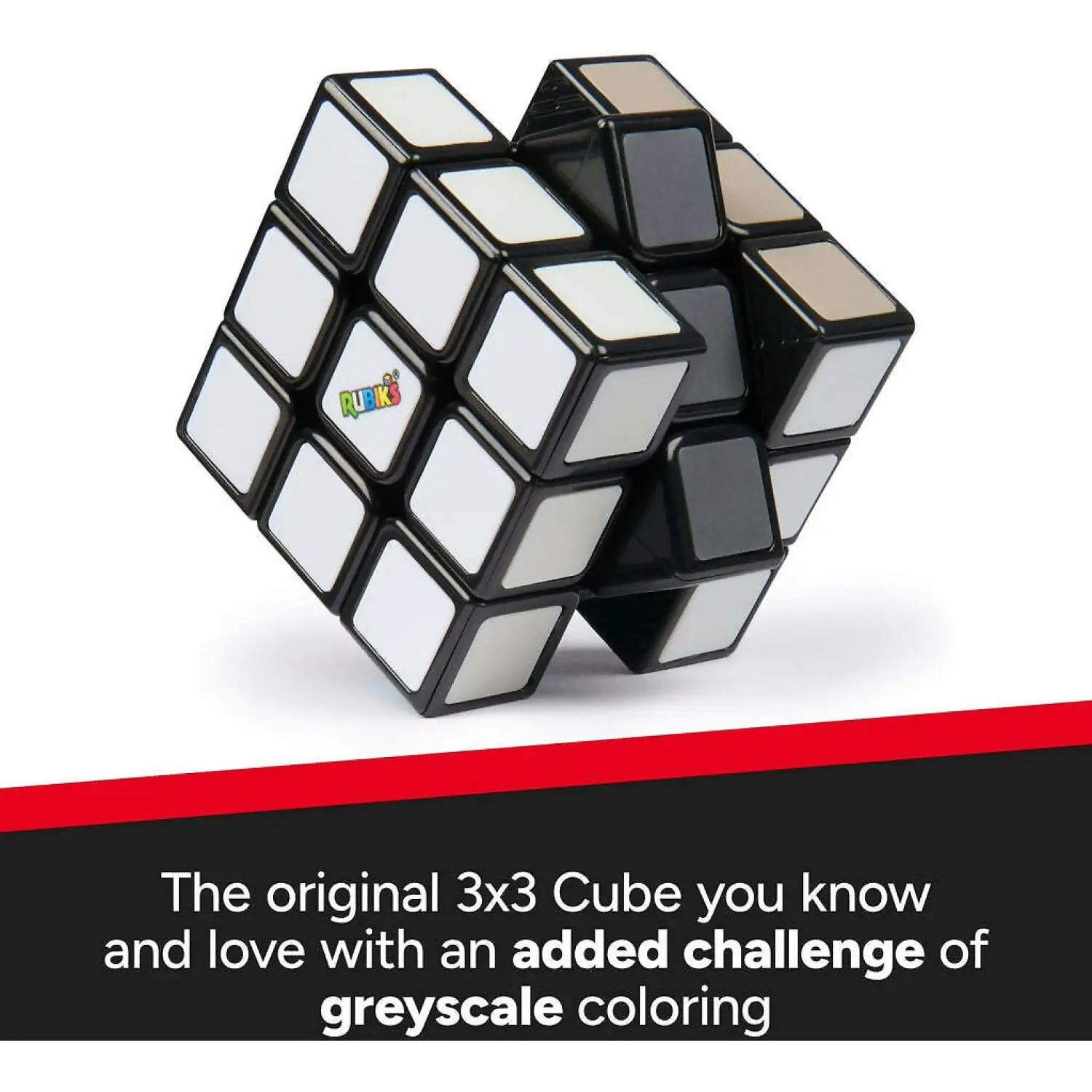 Rubik's - 3x3 Greyscale Wednesday Rubiks Cube