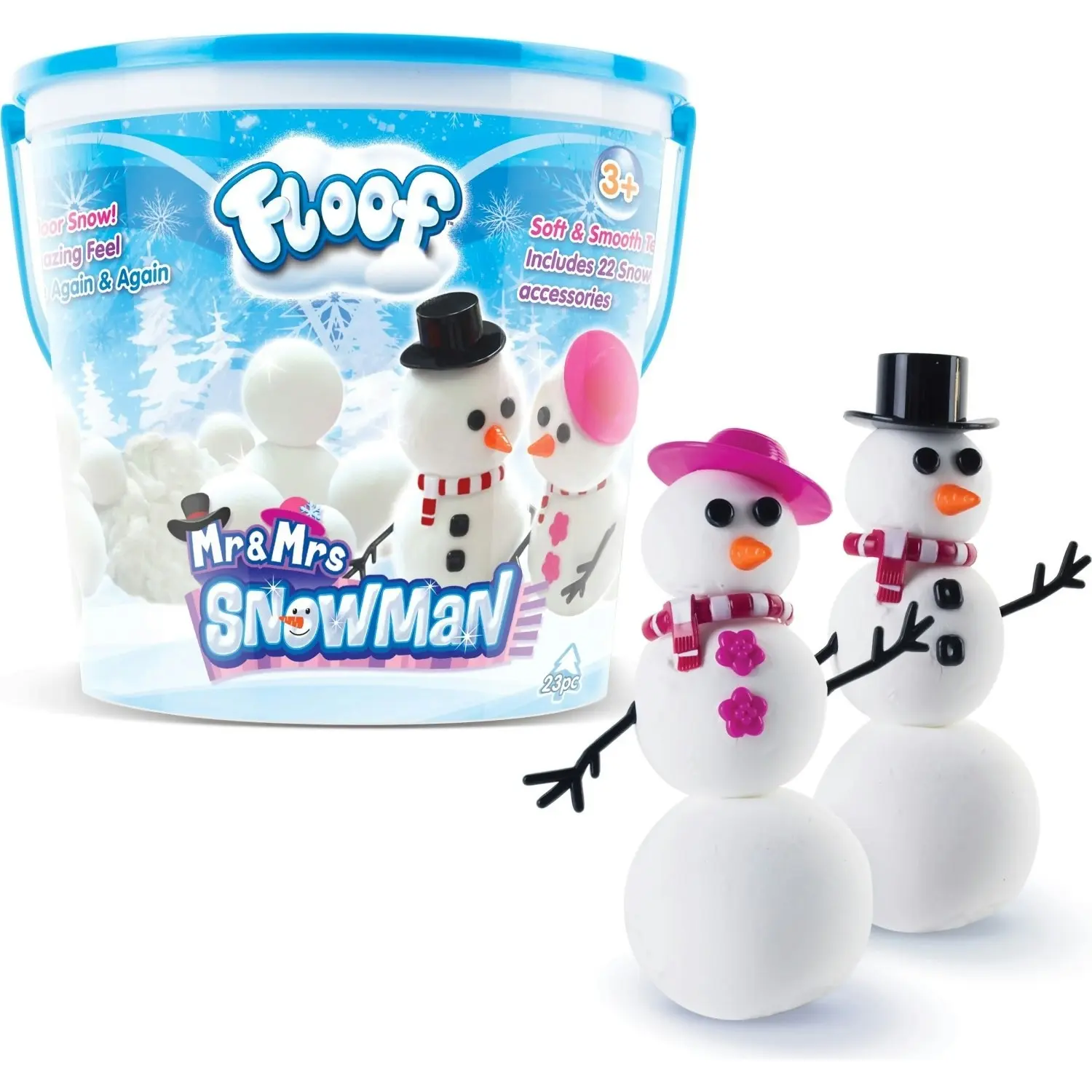 Floof - Mr & Mrs Snowman Bucket 120gms