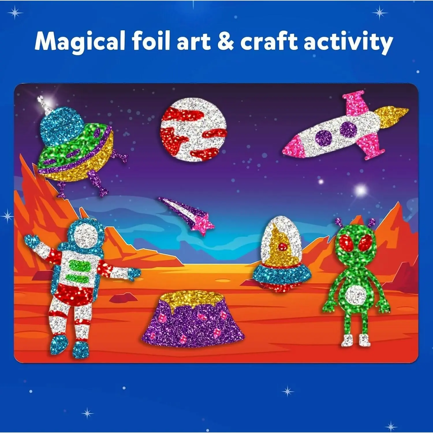 Skillmatics - Foil Fun: Up In Space No Mess Art Kit