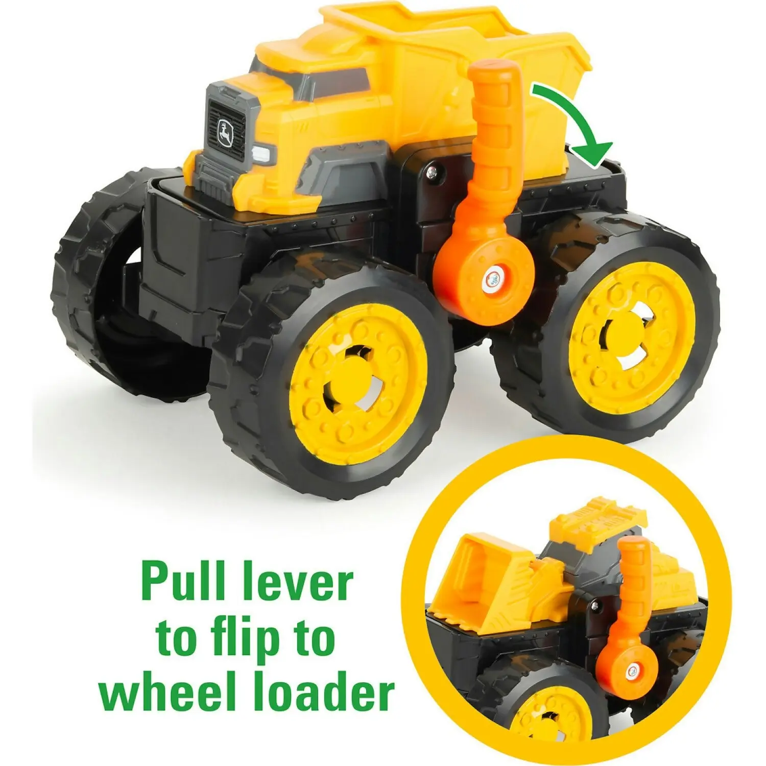 John Deere - Monster Treads Flipper 2-in-1 Truck & Loader