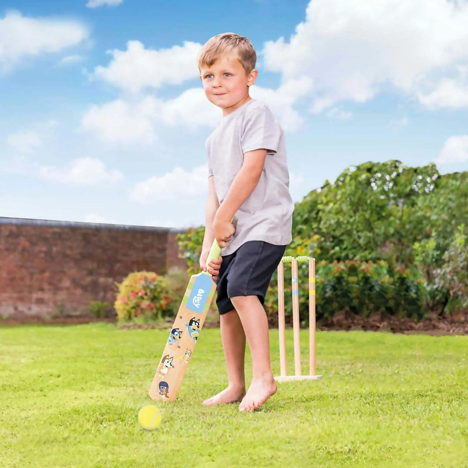 Bluey - Wooden Cricket Set - Jasnor