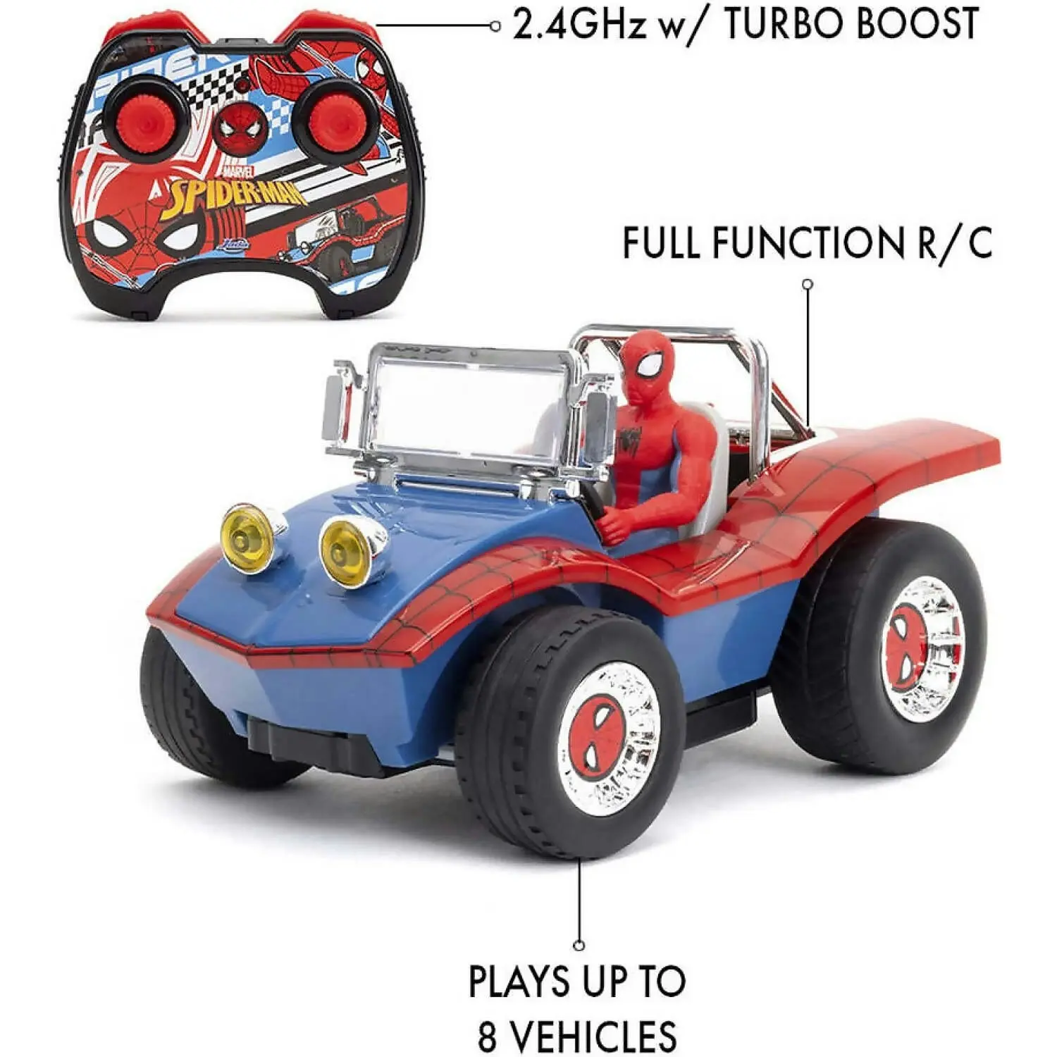 Jada - Marvel Spider-man Buggy 1:24 Scale RC