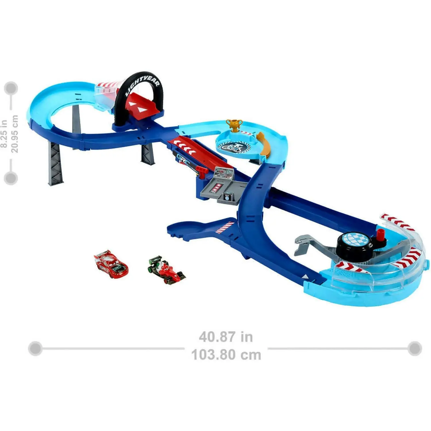 Disney Pixar Cars - Global Racers Cup Grc Jumping Raceway Playset