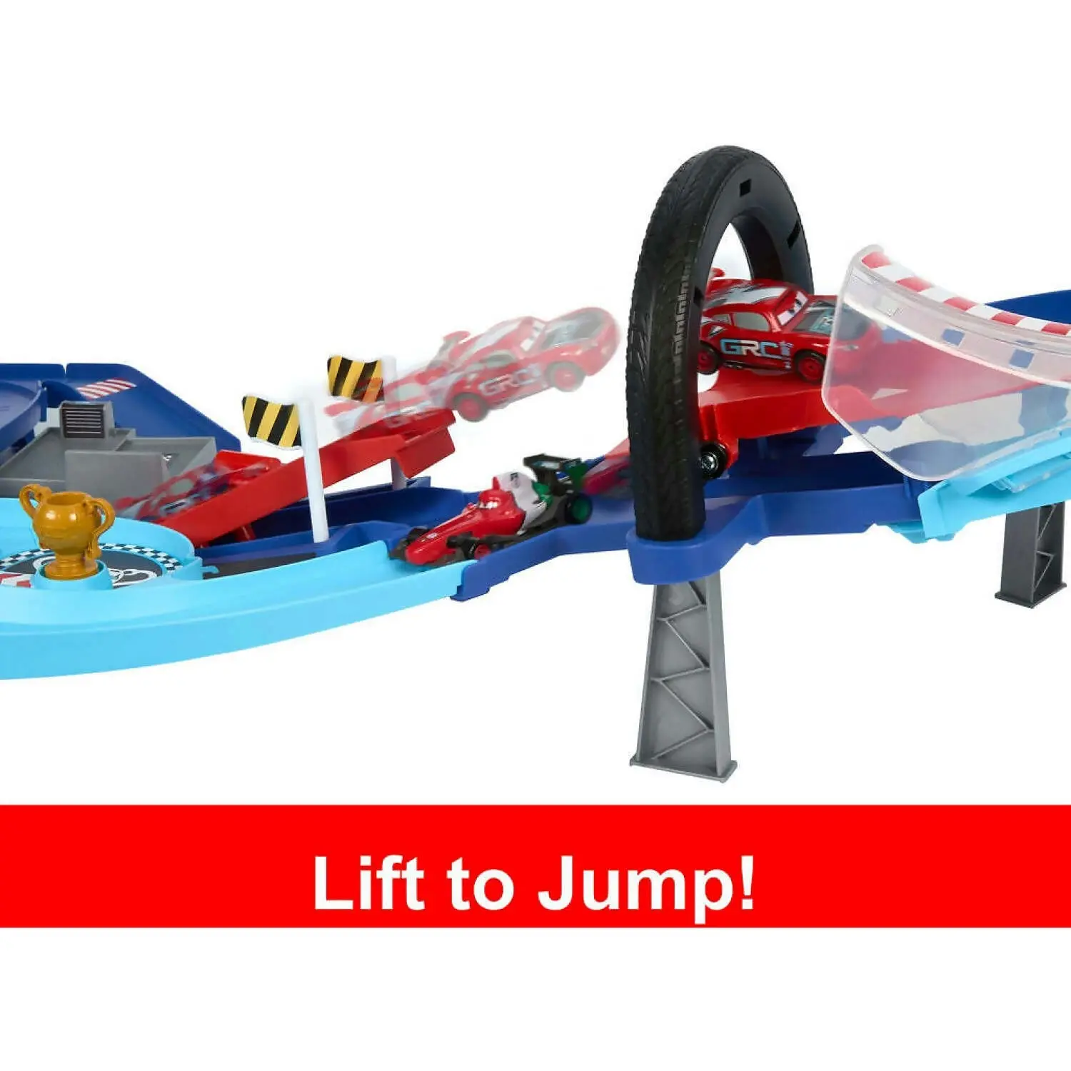 Disney Pixar Cars - Global Racers Cup Grc Jumping Raceway Playset