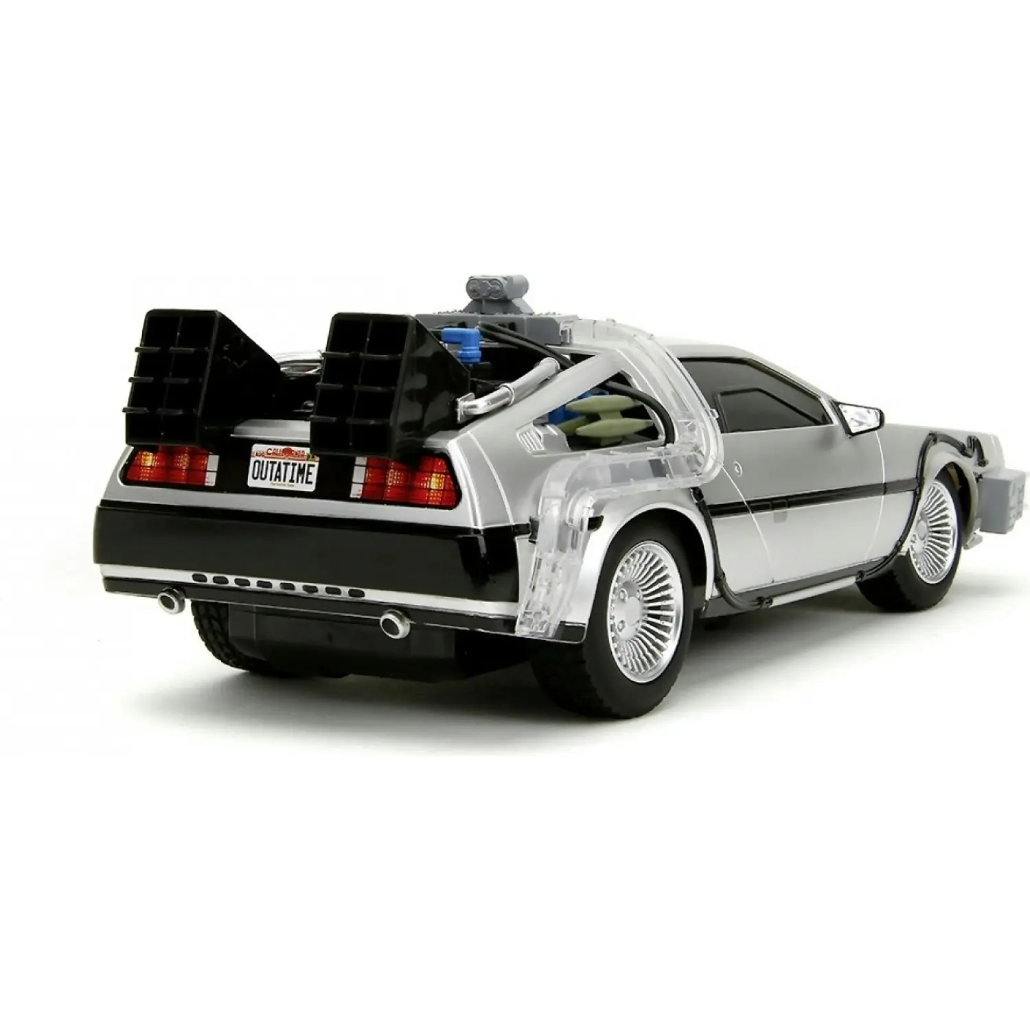 Jada - Back To The Future Time Machine DeLorean Remote Control Vehicle 1:16 Scale