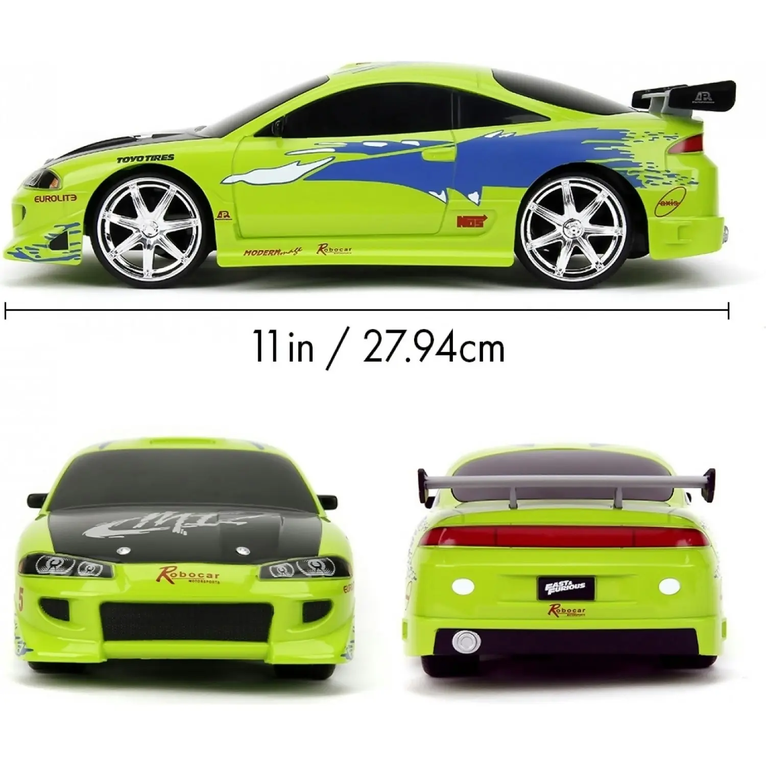 Jada - Fast & Furious 1995 Mitsubishi Eclipse Remote Control Vehicle 1:16 Scale