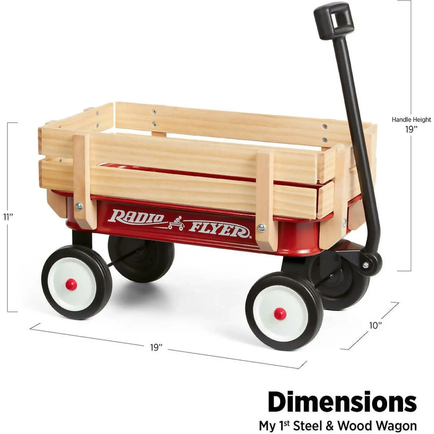 Radio Flyer - My First Steel & Wood Mini Toy Wagon