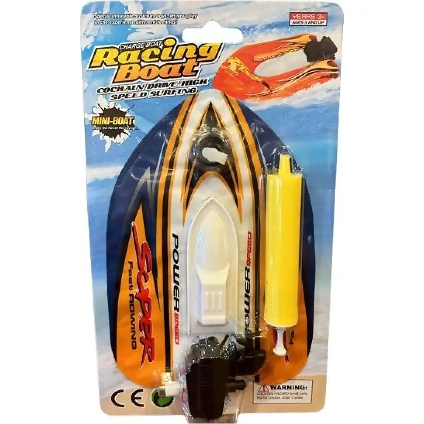 RP Dean - Toy Mini Inflatable Windup Speedboat