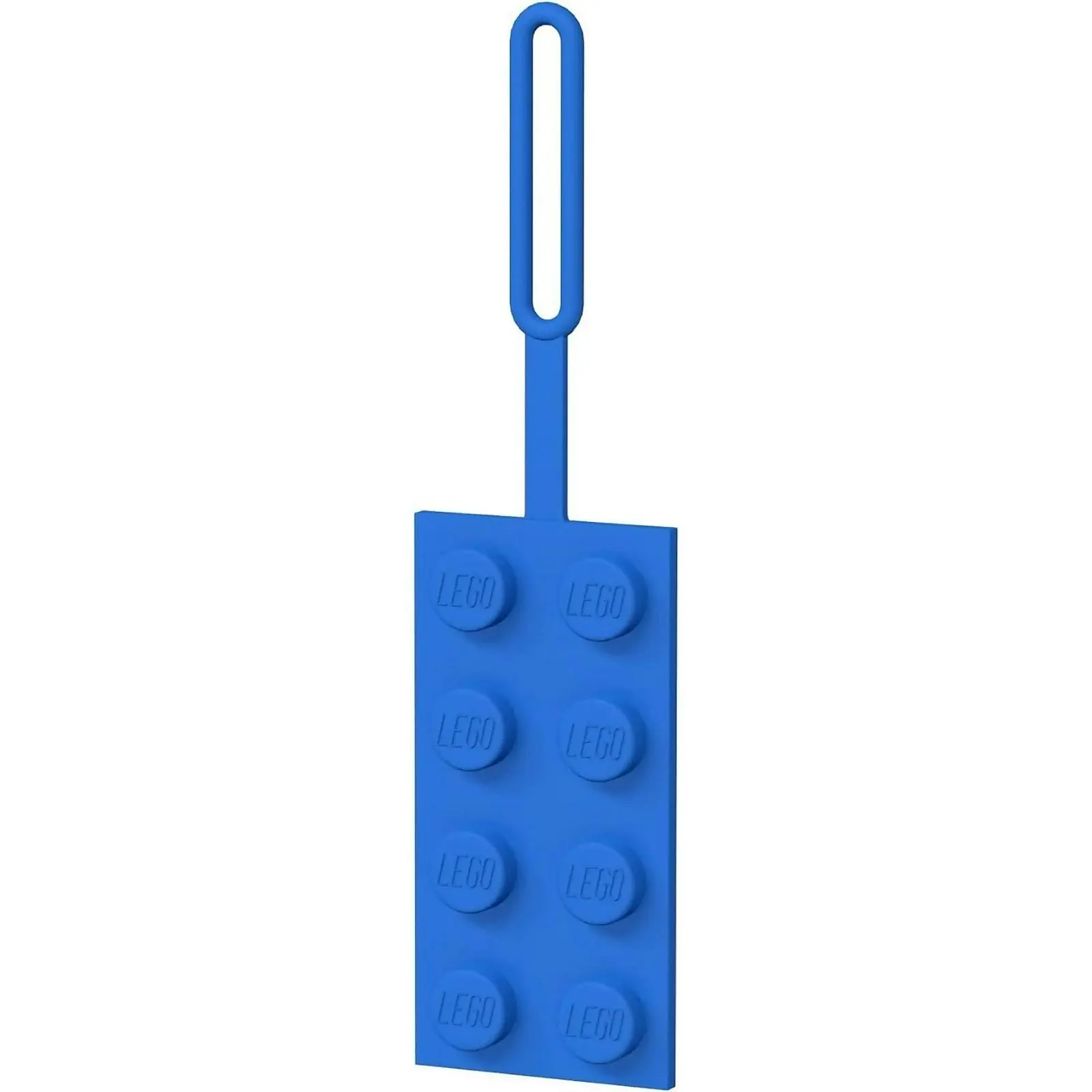 LEGO Luggage Bag Tag Blue 2x4 Brick