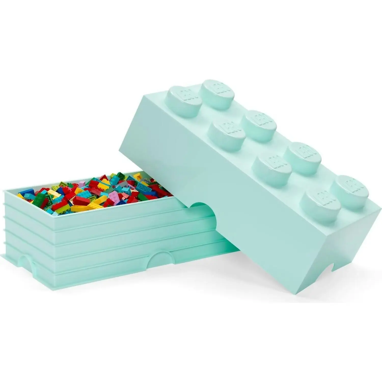 LEGO Storage Brick 8 Studs Aqua - Room Copenhagen