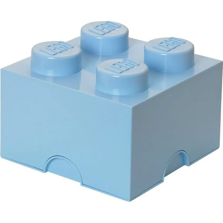 LEGO Storage Brick 4 Studs Light Royal Blue - Room Copenhagen