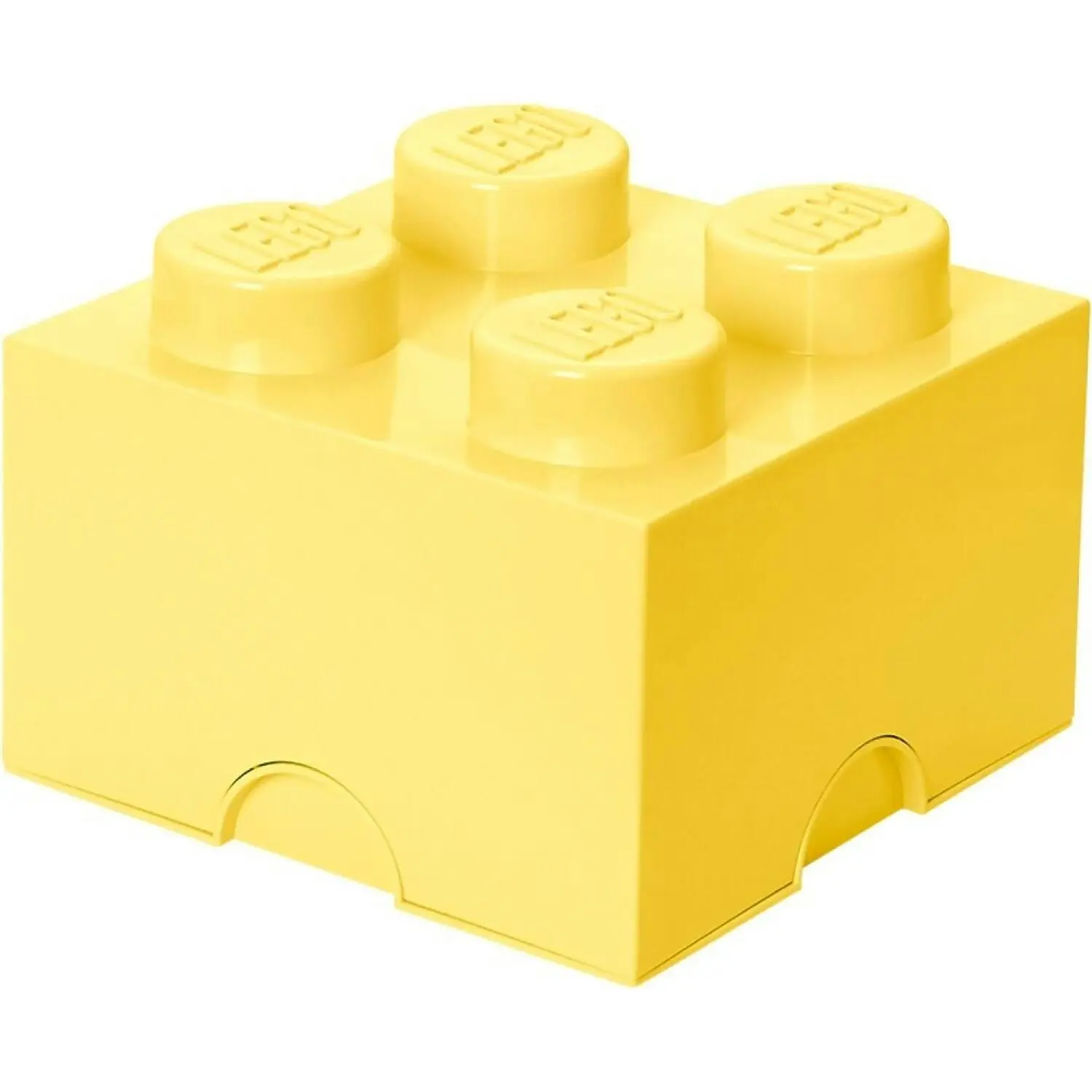 LEGO Storage Brick 4 Studs Cool Yellow - Room Copenhagen