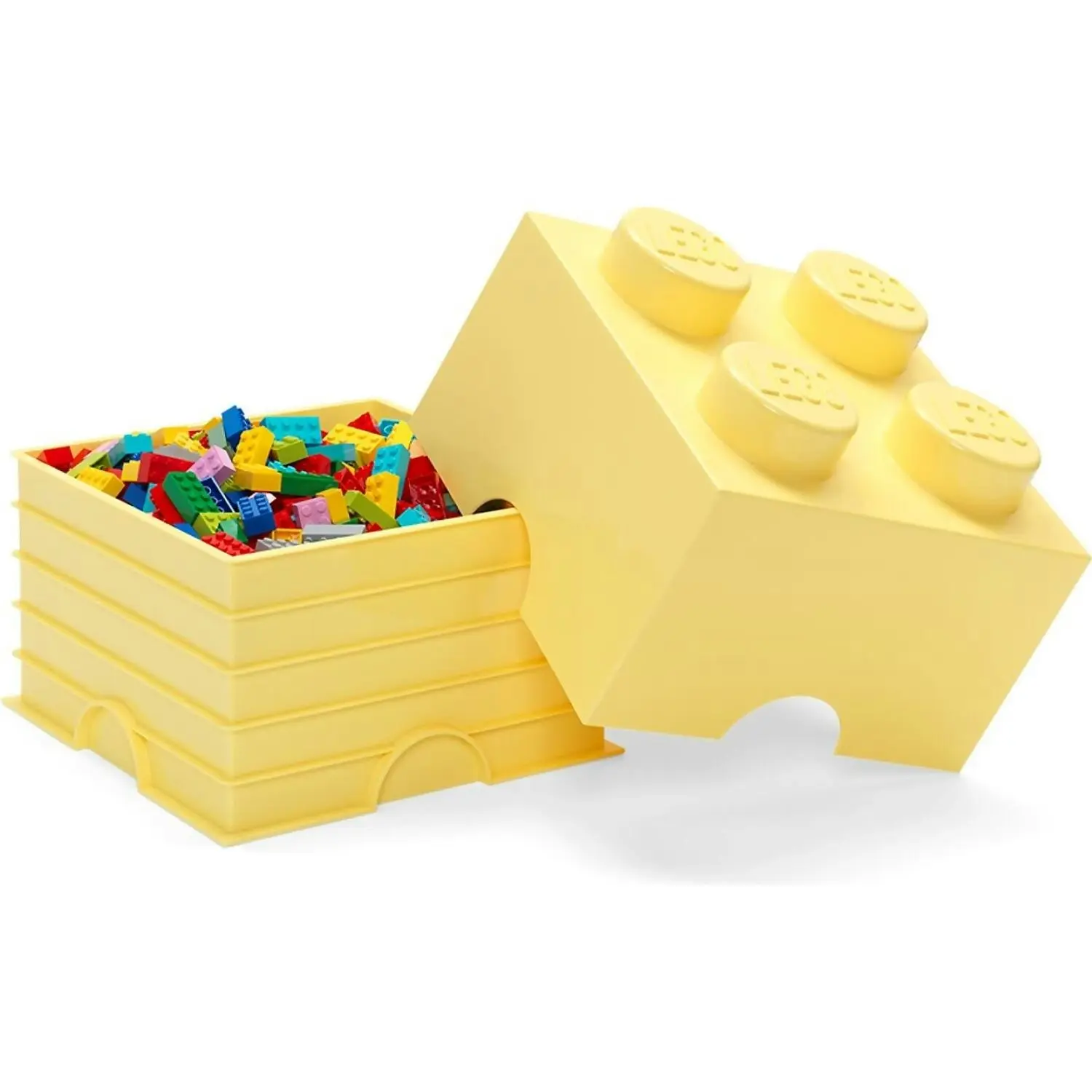 LEGO Storage Brick 4 Studs Cool Yellow - Room Copenhagen