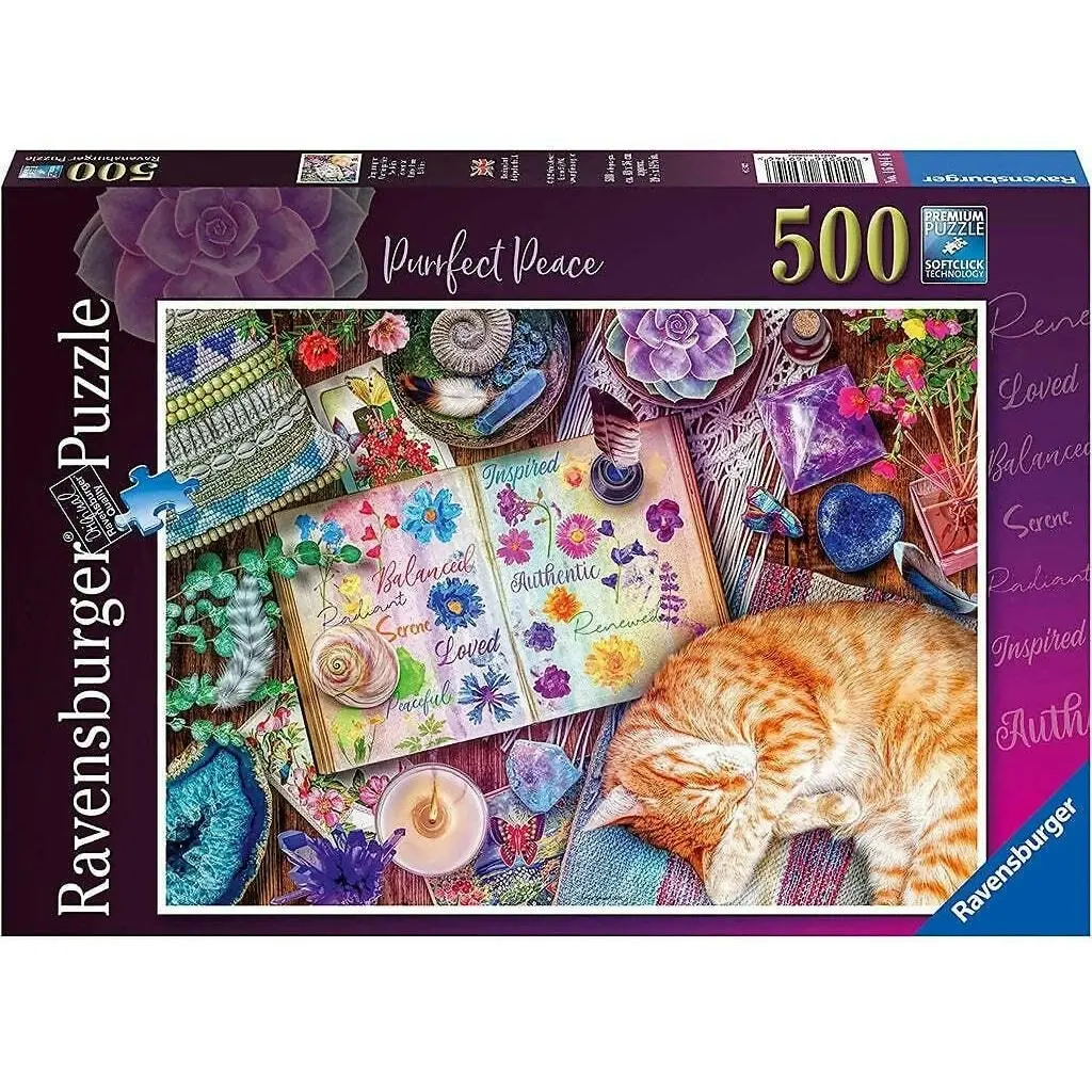 Ravensburger - Purrfect Peace Jigsaw Puzzle 500 Pieces