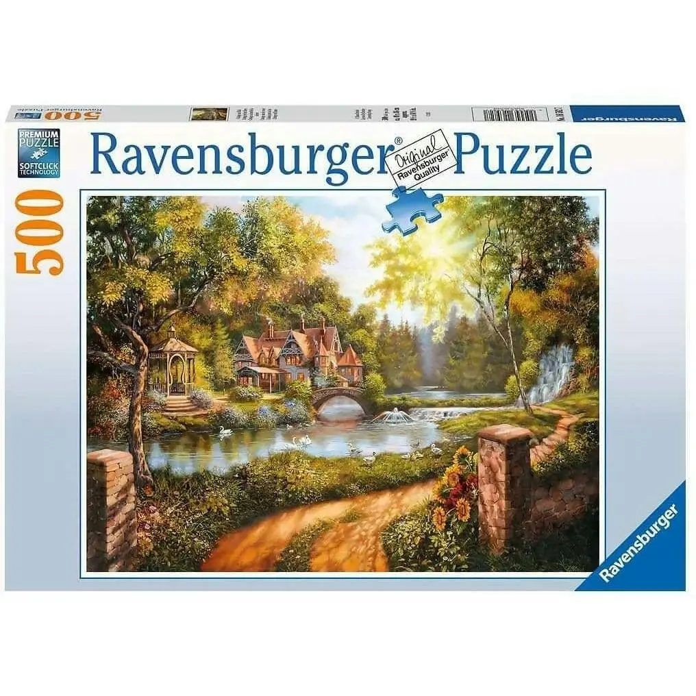 Ravensburger - Cottage By The River Jigsaw Puzzle 500 Pieces