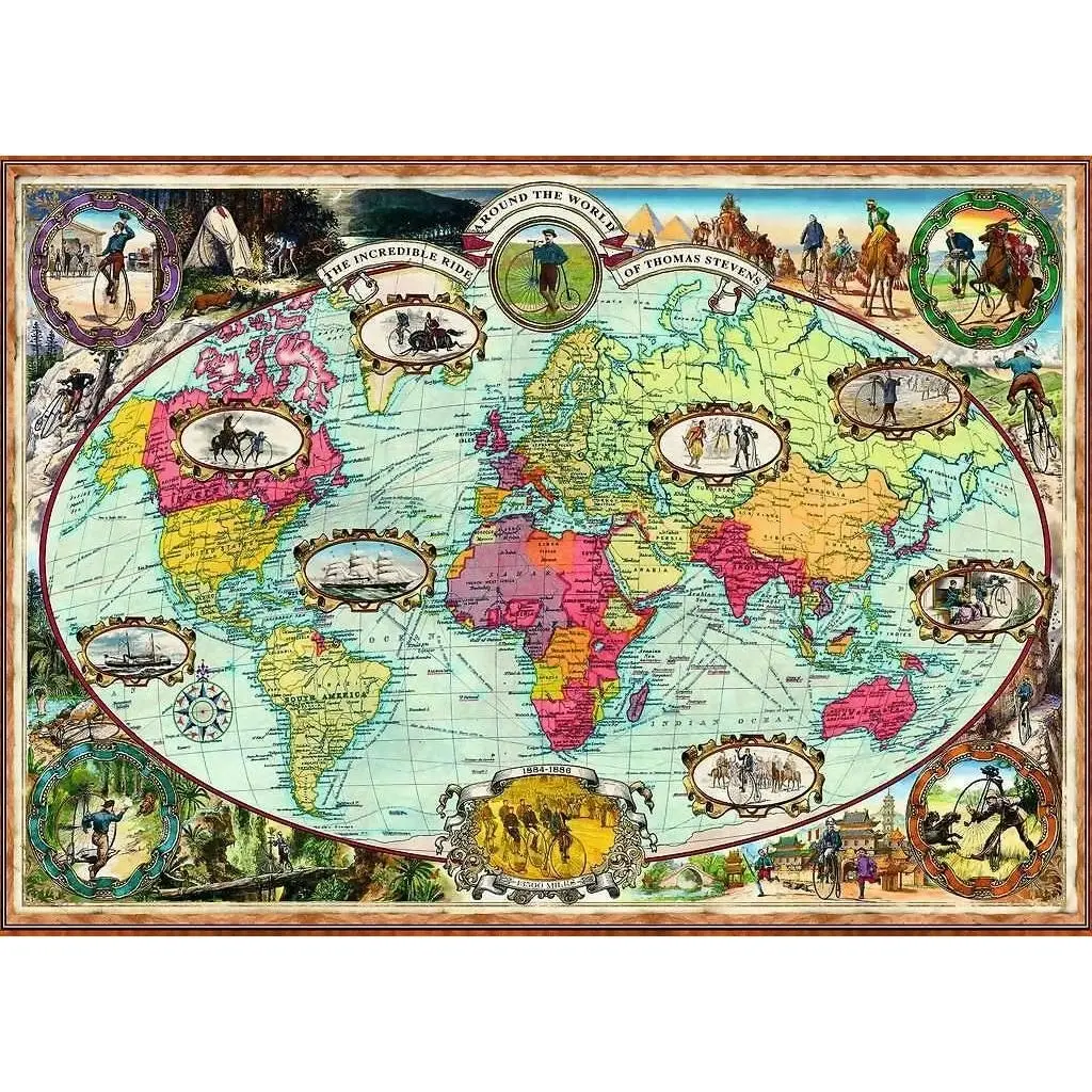 Ravensburger - Around World Bike Jigsaw Puzzle 1000 Pieces