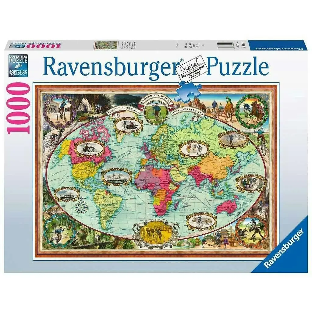 Ravensburger - Around World Bike Jigsaw Puzzle 1000 Pieces