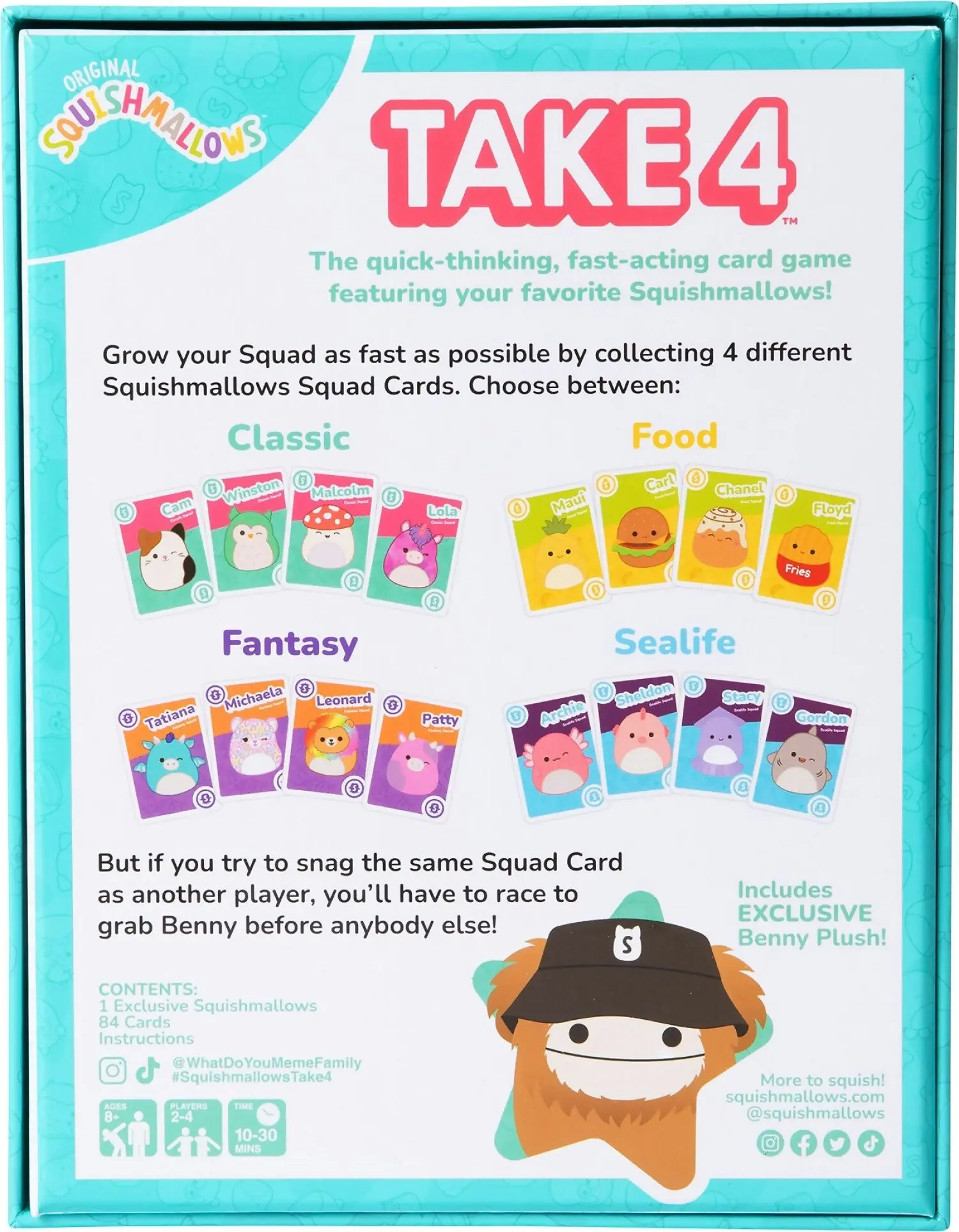 Squishmallows - Take 4 Card Game - What Do You Meme