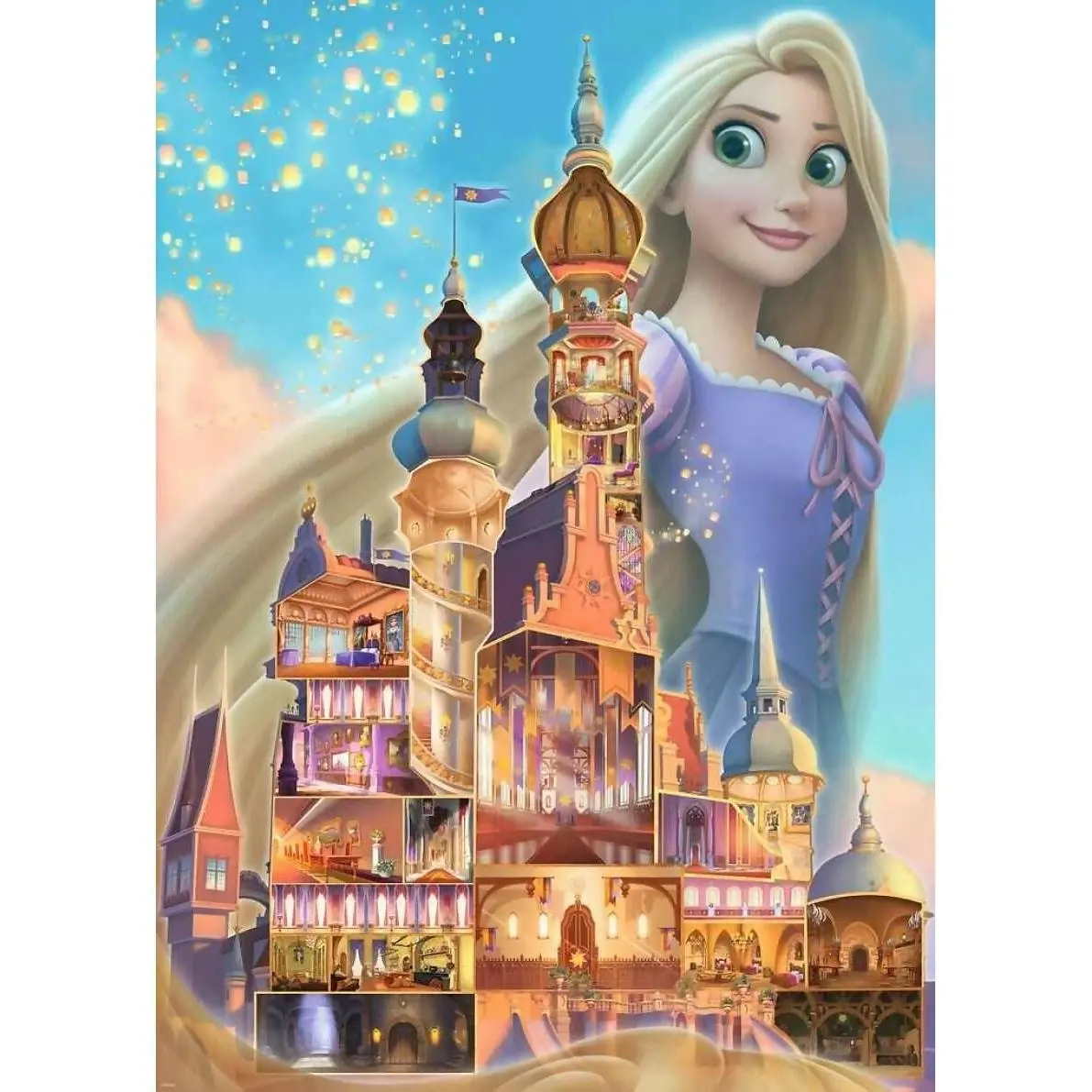 Ravensburger - Disney Castles Rapunzel Jigsaw Puzzle 1000 Pieces