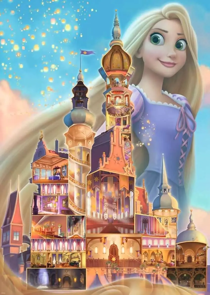 Ravensburger - Disney Castles Rapunzel Jigsaw Puzzle 1000 Pieces