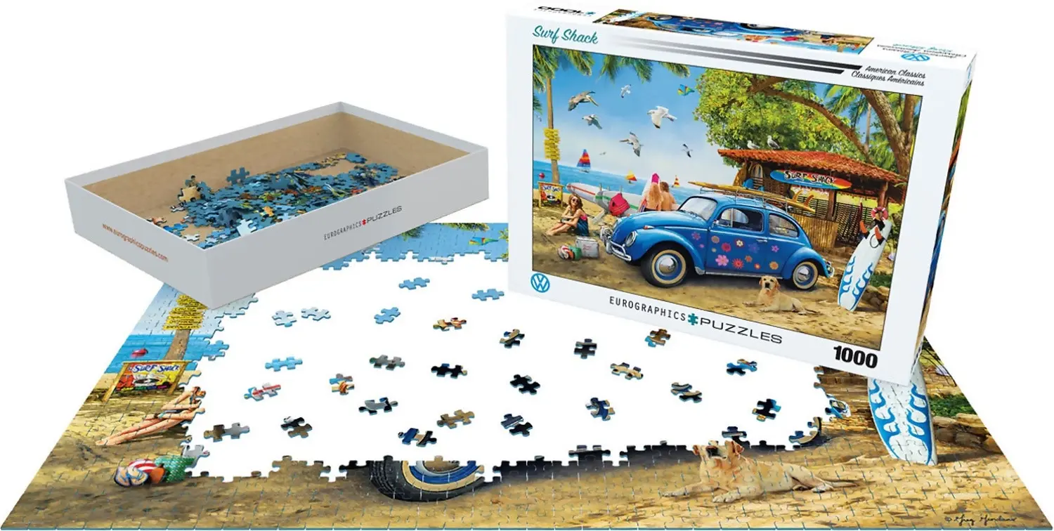 Eurographics - Vw Beetle Surf Shack - Jigsaw Puzzle 1000 Pieces