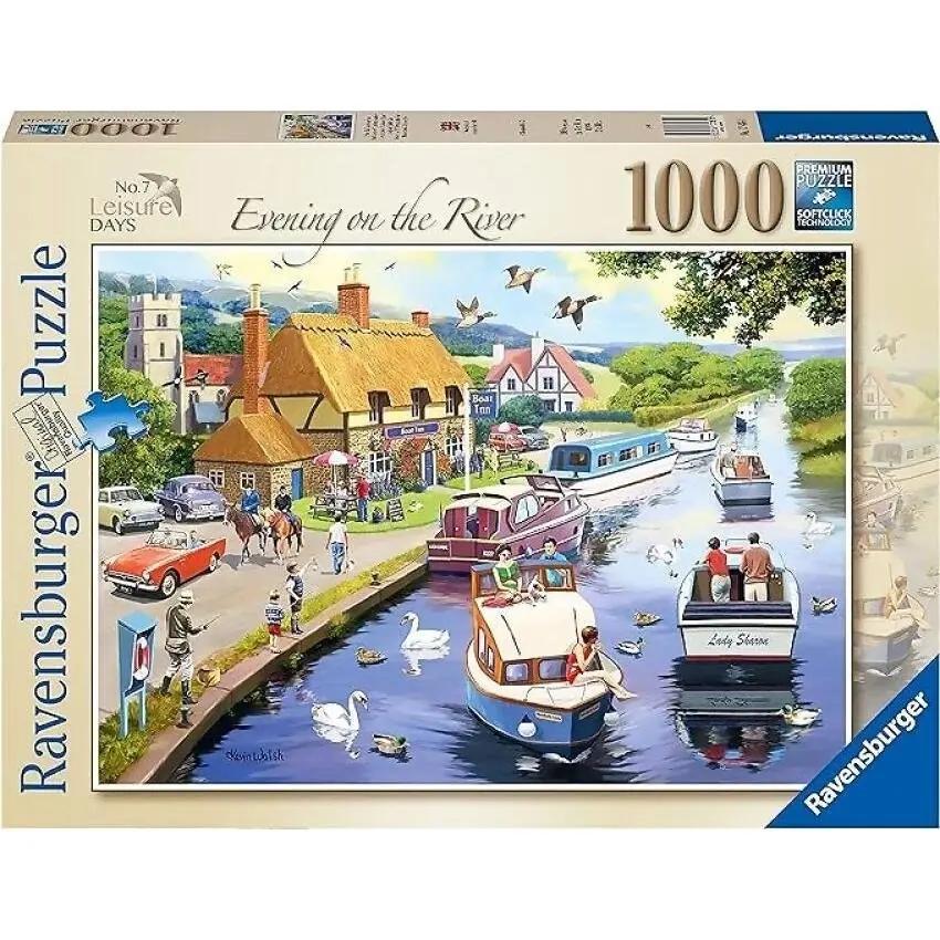 Ravensburger - Evening On The River - Leisure Days #7 Jigsaw Puzzle 1000 Pieces