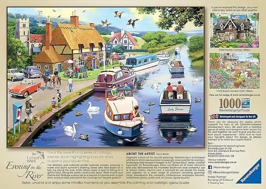 Ravensburger - Evening On The River - Leisure Days #7 Jigsaw Puzzle 1000 Pieces