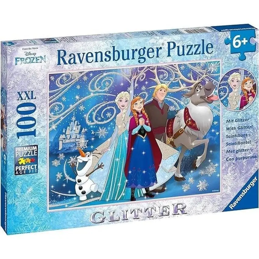 Ravensburger - Disney Frozen Glittery Snow Jigsaw Puzzle 100 Pieces