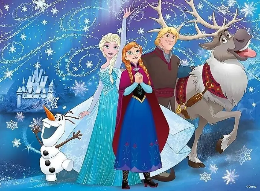 Ravensburger - Disney Frozen Glittery Snow Jigsaw Puzzle 100 Pieces