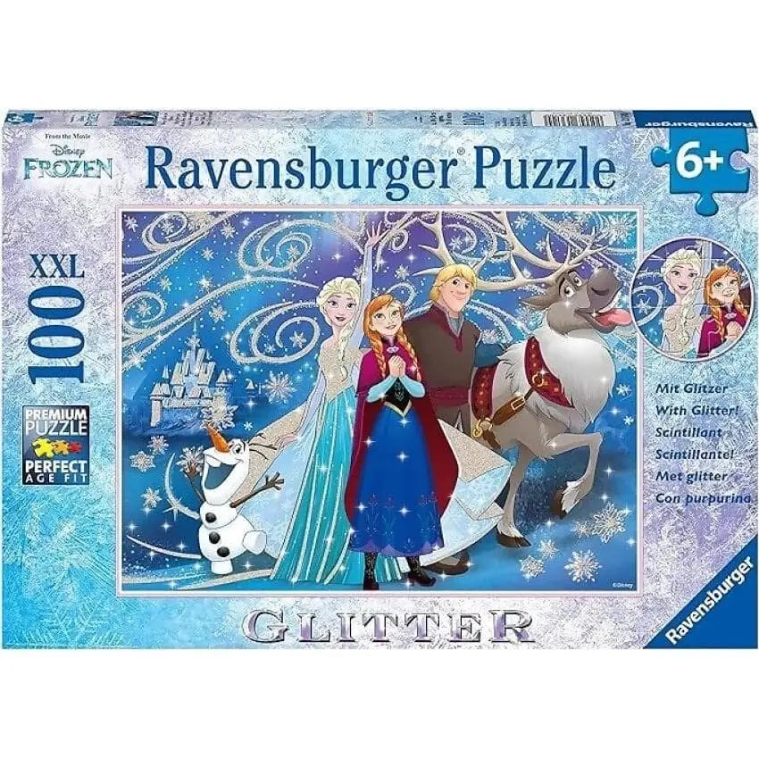 Ravensburger - Disney Frozen Glittery Snow Jigsaw Puzzle 100 Pieces