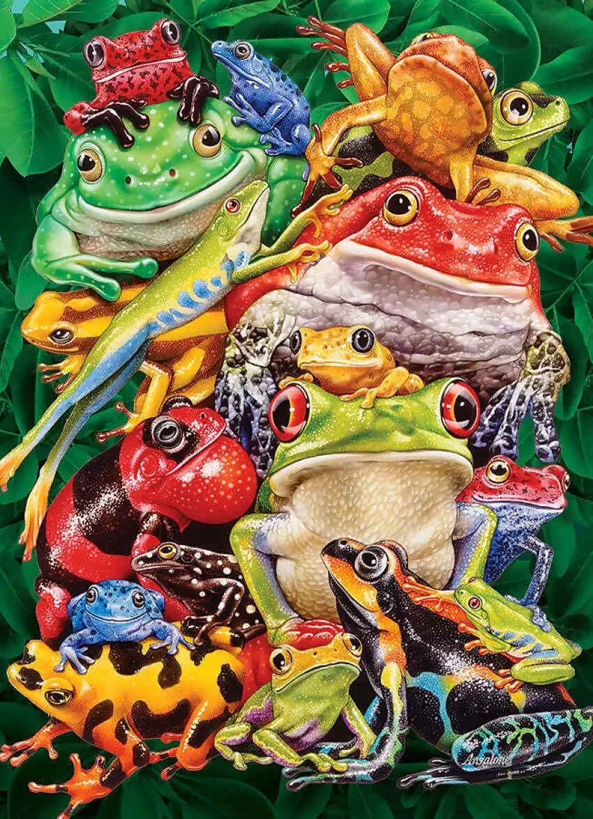 Cobble Hill - Frog Business - Jigsaw Puzzle 1000 Pieces